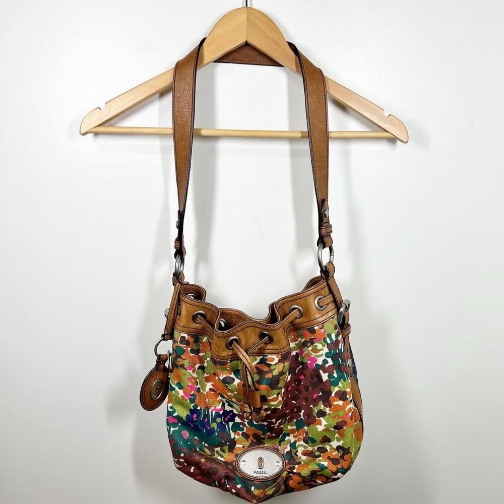 Fossil Canvas/Leather bag